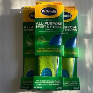 Dr. Scholl's Green and Blue All-Purpose Sport & Fitness Insoles Women’s